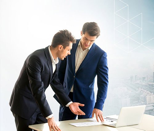 UAE company setup meeting, documents, and workspace